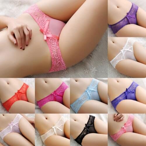 10color Solid high quality Women Underwear Thongs Ladies Briefs bragas Factory Direct Wholesale Sexy Lace Cotton Womens Panties