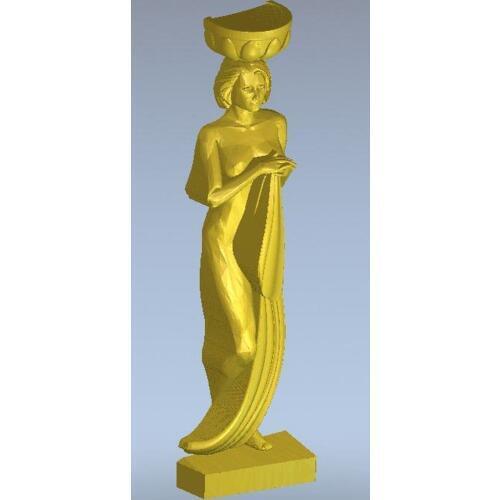 3d model relief for cnc in STL file format Statue foot table