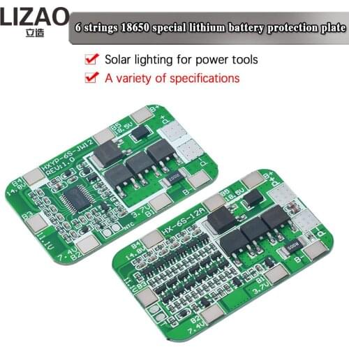 6S 15A/25A 24V 25.2V PCB BMS Protection Board For 6 Pack 18650 Li-ion Lithium Battery Cell Module New Arrival