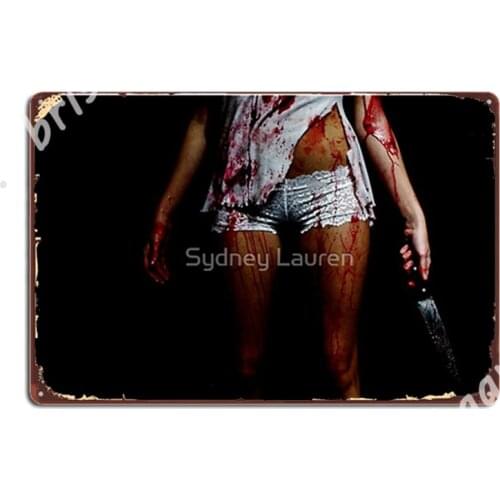 A Gory One For The Metal Signs Bar Cave Custom Club Home Wall Decor Tin sign Posters