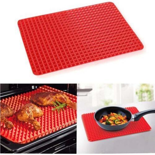 Nonstick Silicone Baking Tray Mat Sheets Oven Baking Tray Pizza Cookie Barbecue Baking Pad Kitchen Cooking Bakeware Gadgets S3