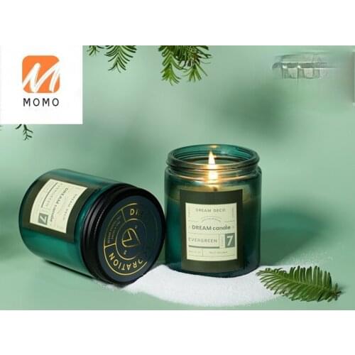 Big Jar Bedroom Aromatherapy Candle Imported Essential Oil Fragrance Soothing Sleep Aid Smokeless Candles Home Ornaments Incense
