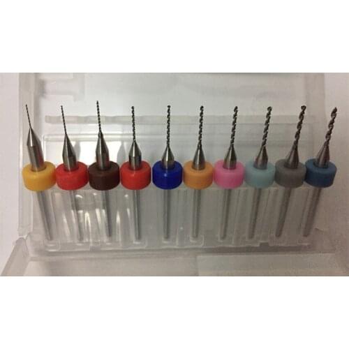 PCB alloy fixed-shank drill imported from Japan PCB tungsten steel micro-bit mix 0.1mm-1.0mm Diameter of 3.1