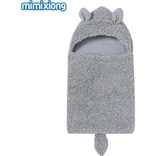 Baby Sleeping Bags for Stroller 0-3m Newborn Infant Swaddle Wrap Sleepsack for Stroller Basket Bed Autumn Winter Fleece Envelope