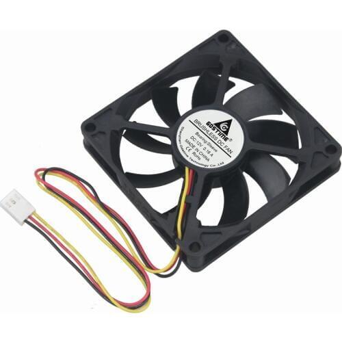 Gdstime 10 Pieces 3Pin FG 12V DC Brushless PC CPU Cooling Fan 80mm x 15mm 80*80*15mm 8cm Motor Cooler 8015