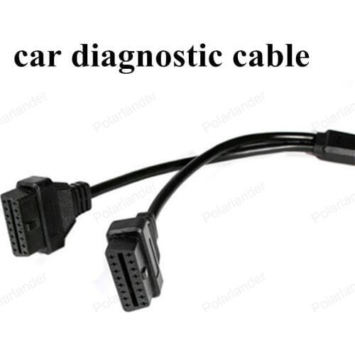 Hot sell OBDII OBD2 16 Pin L-Type Car diagnostic tools Male to Female Diagnostic Extension Cable car-detector