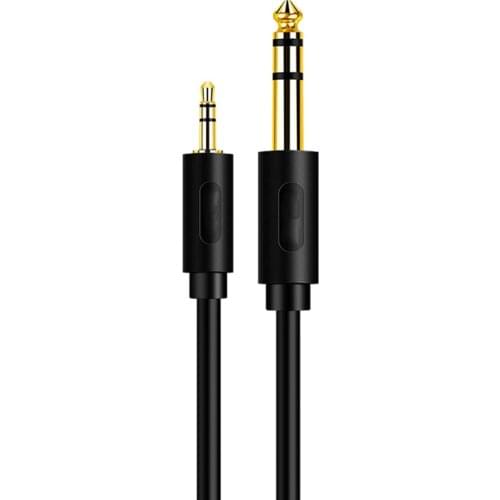 3.5mm to 6.35mm Adapter Aux Cable for Mixer Amplifier CD Player Speaker Gold Plated 3.5 Jack to 6.5 Jack Male Audio Cable 0.5-5m