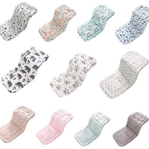 Cotton Baby Stroller Seat Cushion Soft Child Seat Mat Breathable Liner Pad For High Chair Pushchair 3 Layer Car Seat Pad 33X78cm
