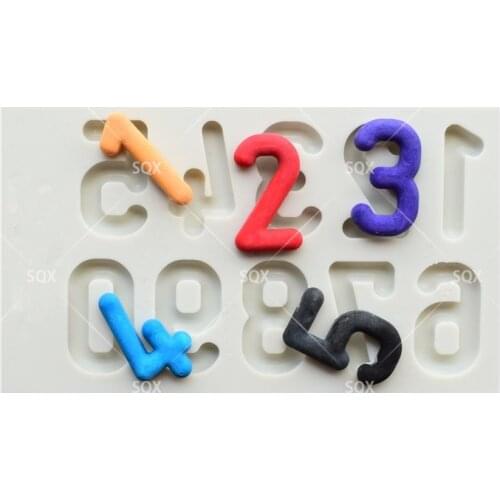 Round Font Shape Silicone Mold Fondant Sugar Silicone Cake Mold Moulds Fondant Cake Decorating Tools SQ1795