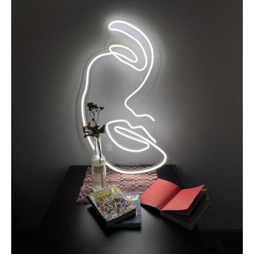 Neon sign bedroom "Face", Neon sign, Custom Neon Sign, Neon signs, Neon lights, Bedroom neon sign