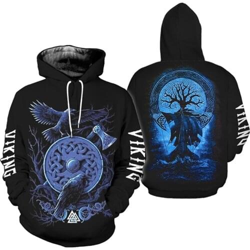 PLstar Cosmos Viking Warrior Tattoo New Fashion Tracksuit casual 3DfullPrint Hoodie/Sweatshirt/Jacket/Mens Womens style-30