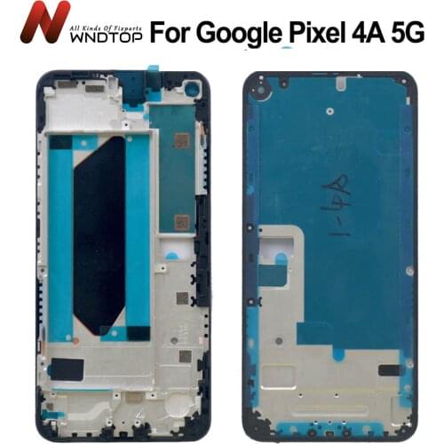 NEW Original For Google Pixel 4a Middle Frame Plate Housing Bezel LCD Support Mid Faceplate Bezel Pixel 4A 5G Middle Frame