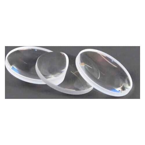 Meniscus Lens Optical Glass ZK6 Material Diameter 15mm Focal Length 25.39mm Prism Lens Customization