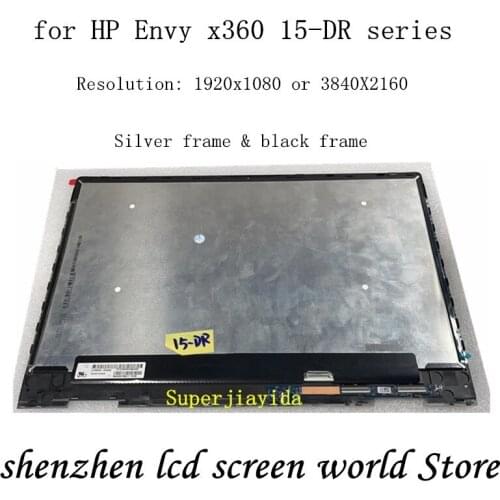 Original 15.6'' LCD Touch Digitizer Replacement Assembly FHD UHD For HP Envy X360 15-DR 15-dr Series Laptop LED Display Assembly