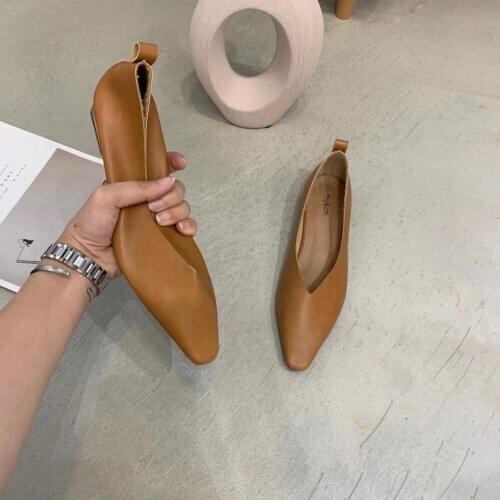 Casual Women Flats Shoes Small Square Toe Slip On Fashion Flip Flops Beach Shoes Woman Dancing Shoes Loafers Shallow Mules Pumps