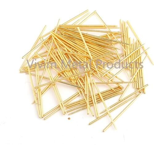 Durable Brass Spring Test Probe PAL75-F1 Household Metal Spring Test Probe Sleeve Length 33.35mm Spring Test Probe 100 / PCS