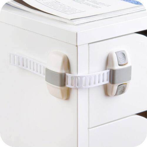 Adjustable Child Safety Locks Latches Securely Shuts Drawer Cupboard Cabinets Appliances Durable Stylish Baby Safety Latch