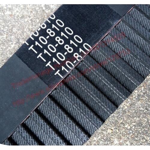 1pc T10 Belt 810 T10 20 timing belt teeth 81 width 20mm length 810mm rubber closed-loop belt 810-T10-20 Free shipping