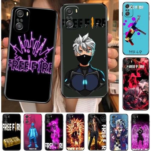 Game free fire Phone Case For xiaomi redmi 11 Lite pro Ultra 10 9 8 MIX 4 FOLD 10T Black Cover Silicone Back Prett
