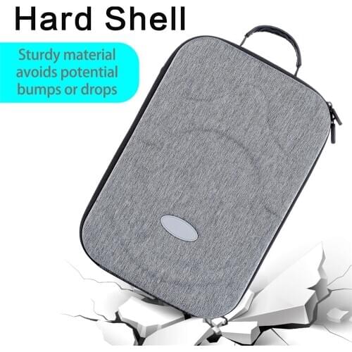 Storage Bag for Oculus Quest VR Headset & Accessories Waterproof Protective Case with Strap Buckle Card Position Inner Grid Bag