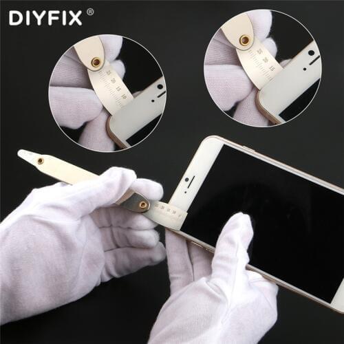 DIYFIX 2 in 1 Ultra-thin stainless Steel Curved Screen Disassmbly Machine CPU Pry Knife Layered Mobile Phone Removal Repair Tool