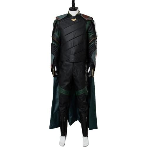 Thor 3 Ragnarok Loki Tom Sakaar Outfit Cape Cosplay Costume Suit Full Sets