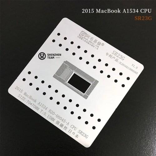 AMAOE Stencil SR23G For 2015 MacBook A1534 820-00045-A CPU Reballing BGA Stencil Tin Planting Net Welding Template