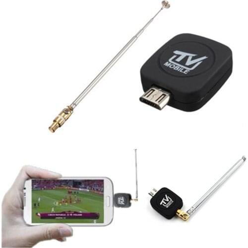 DVB-T TV Receiver 75 Ohm Digital TV Antenna Input Micro USB 2.0 TV Tuner for Android Mobile Phone Tablet