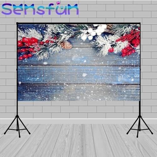 Vinyl Wood Photo Background Customize Christmas Party Backdrop Photographic Photozone Snow Winter Photo Studio Poster