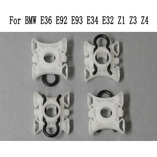 X4 CLIPS FOR BMW E32 E34 E36 E85 E92 Z3 Z4 51321938884 WINDOW REGULATOR REPAIR KIT FRONT RIGHT and LEFT