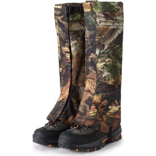 1 Pair Unisex Waterproof Snowproof Camo Durable Waterproof Outdoor Hiking Walking Hunting Trekking Snow Legging Gaiters