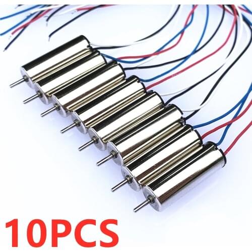 10PCS/LOT 3.7V 720 Coreless DC Motor 48000RPM Micro High Speed DIY RC Drone Quadcopter Mini Model Helicopter RC Drone Model