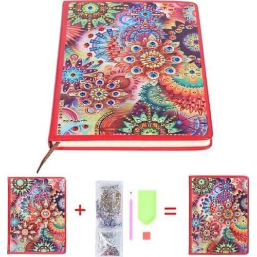 100 Pages DIY Special Shaped Diamond Painting Notebook Diary Book Sketchbook Embroidery Diamond Cross Stitch Craft Gift
