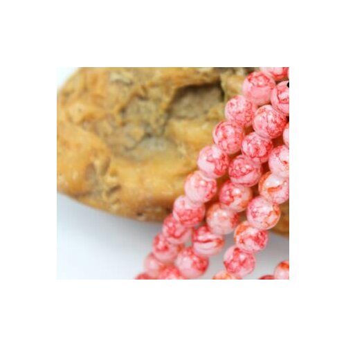 130pcs red Glass Round Beads 6MM DIY Beads For Jewelry bracelet necklace Making Wholesale