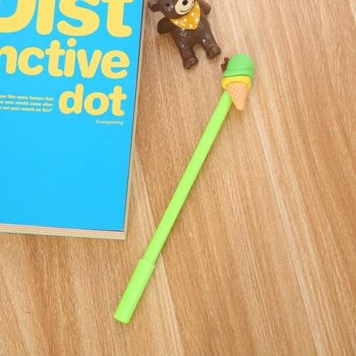 20 PCs Cute Ice Cream Gel Pen Set Creative Student Cartoon Cute Pen School Office Supplies Signature Pen Kids Gifts Wholesale