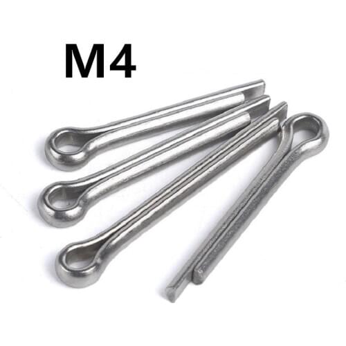 50pcs/lot M4x16/20/25/30/35/40/45/50/60/70/80mm GB91 Stainless Steel Cotter Pin