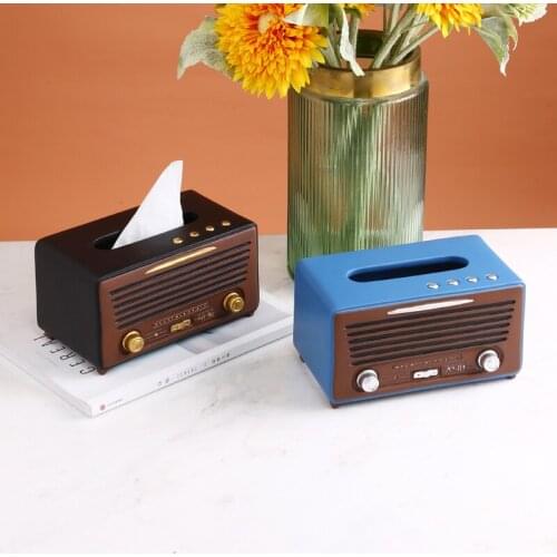 American Retro Speaker Tissue Box Decoration Home Living Room