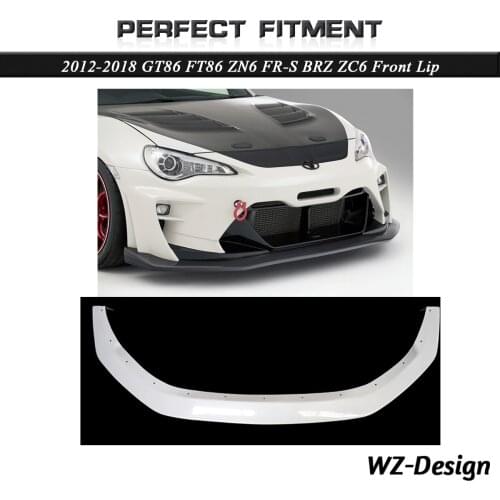 Car Accessories Fiber Glass VS KU ARS-II Style Front Lip Fit For 2012-2018 GT86 FT86 ZN6 FR-S BRZ ZC6 Front Lip