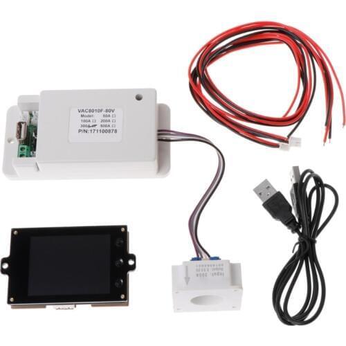 Wireless Multifunction Voltmeter Ampere Meter DC 0-80V 0-300A with Hall Sensor