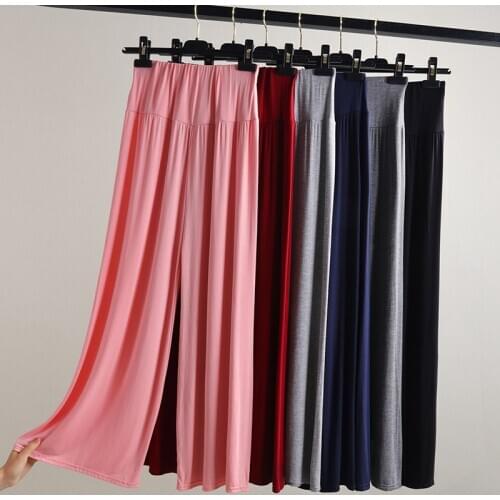 Pants Modal Wide Leg Pants female summer 2019 new Casual Loose pants fashion High waist Ankle-Length Pants women