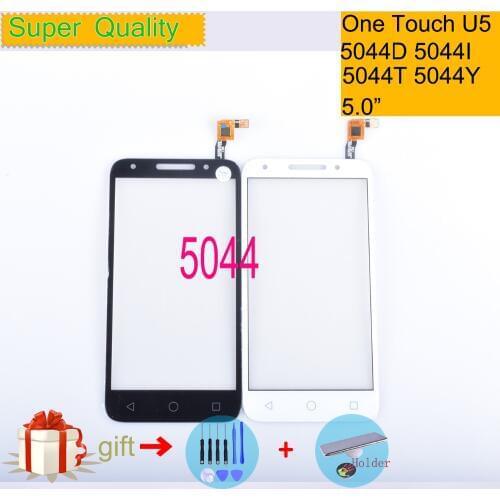 For Alcatel One Touch U5 5044D 5044I 5044T 5044Y OT5044 5044R Touch Screen Touch Panel Sensor Digitizer Front LCD Glass 5.0"