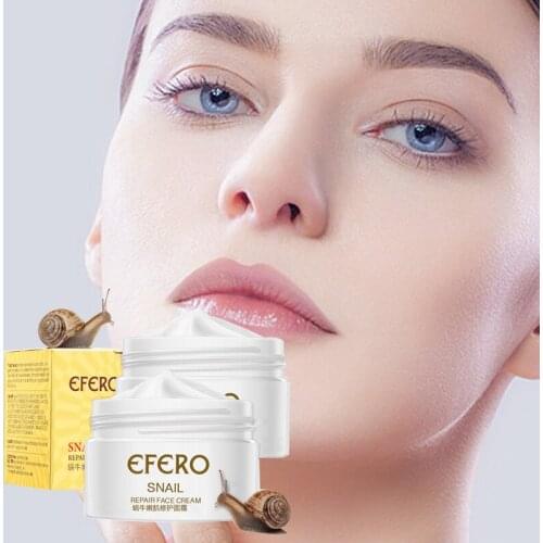 EFERO Snail Face Cream Collagen Anti-Wrinkle Anti-Aging Face Day Cream Snail Essence Moisturizer Nourishing Tight Skin Care