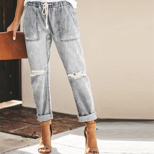 Feelycc Womens Ripped Jeans
