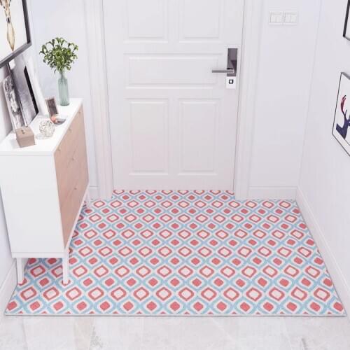 Home Door Mat Carpet Living Room Bedroom Bathroom Hallway Floor Mats Carpet Custom Pattern Non-slip Easy Clean Cuttable Doormat