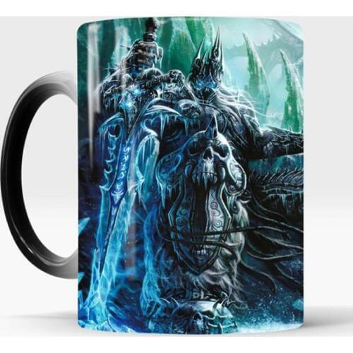 Nordic Style Mug World Of Warcraft Discoloration Mug WOW Warcraft Warcraft Frozen Throne Ceramic Mug Creative Mug B20051