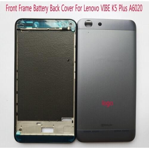 For Lenovo VIBE K5 Plus / K5 A6020 A6020a40 Lemon 3 K32 Front Frame Battery Cover With Volume Buttons Replacement Parts