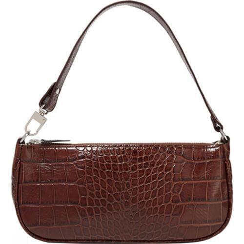 2020 New Retro Alligator Pattern Women Messenger Zipper Handbags PU Leather Street Casual Solid Zipper Shoulder Bags