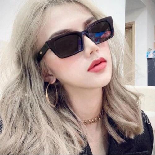 2021 New Fashion Vintage Sunglasses Men And Women Lightweight Square Lens Personalized Decorative Glasses Eyewears