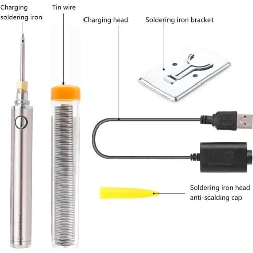 Solder Iron 5V 8W Wireless Charging Soldering Iron Mini Portable Rechargeable Battery Soldering Iron
