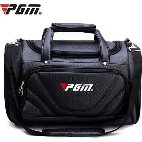 Pgm Golf Clothes Bag Mens Pu Ball Package Waterproof Golf Clothing Bag Super Capacity Ultralight Wear-Resisting Golf Handbags